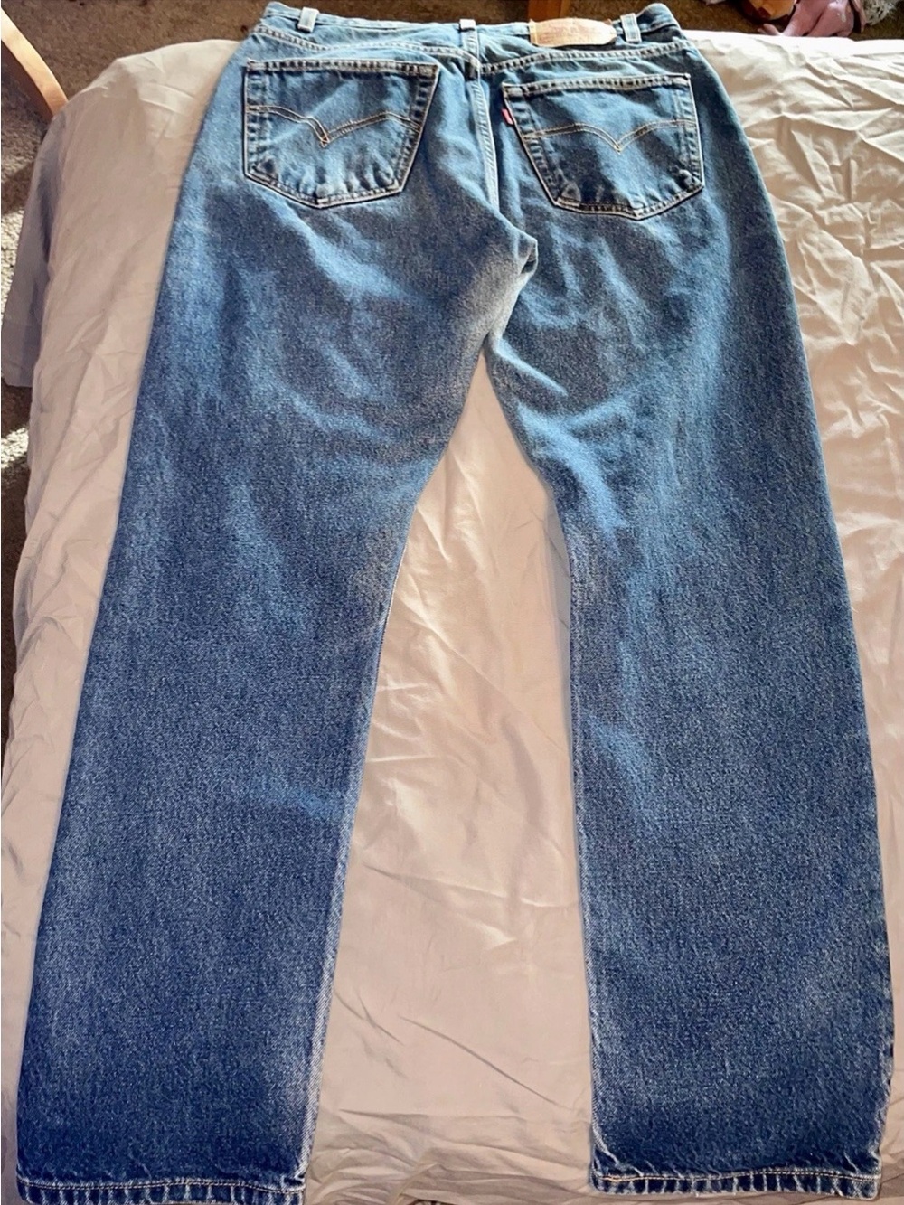 Levi's 505 Regular Straight Leg Jeans 32x30 BLANK Red Tag 09/2001 Y2K VTG READ